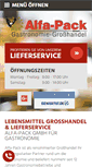 Mobile Screenshot of alfapack-gastro.de